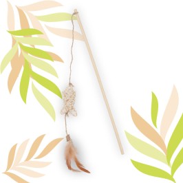 ETHI'CAT Rattan Angelrute Fisch