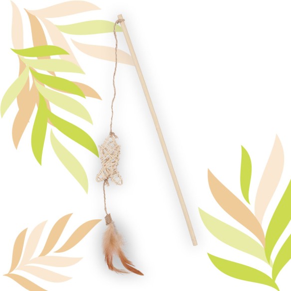 ETHI'CAT Rattan Angelrute Fisch